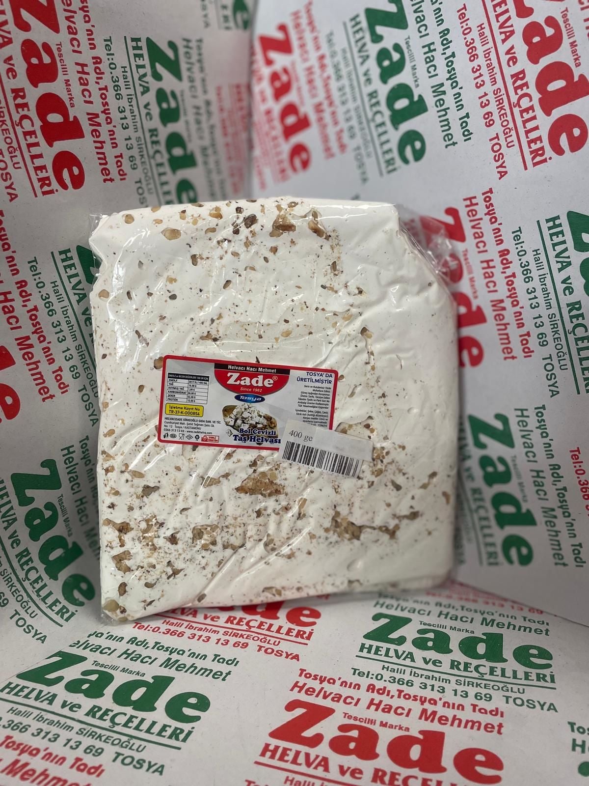 TAŞ HELVASI CEVİZLİ - 400 GR