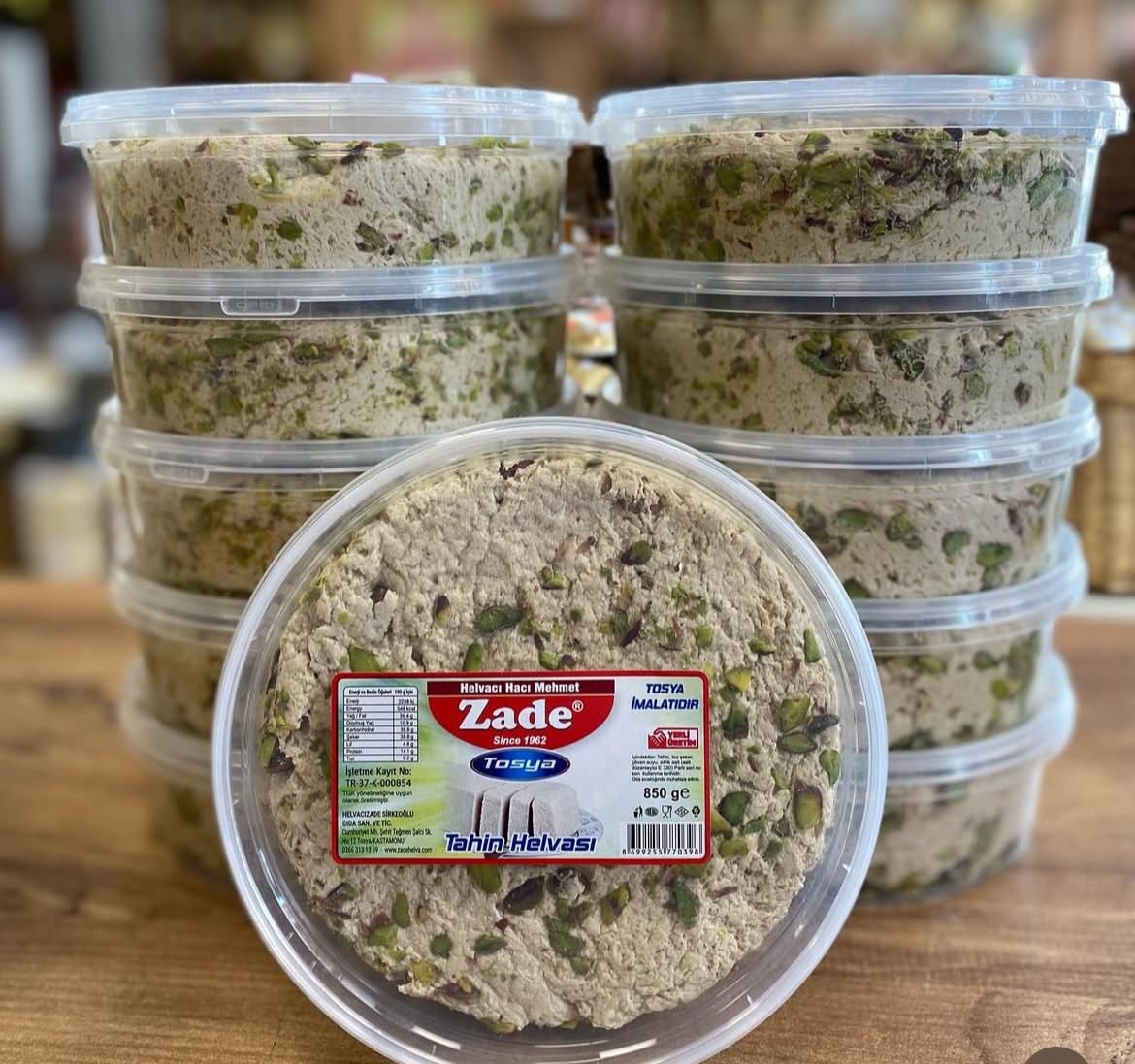 FISTIKLI TAHİN HELVASI - 850 GR (KASE)
